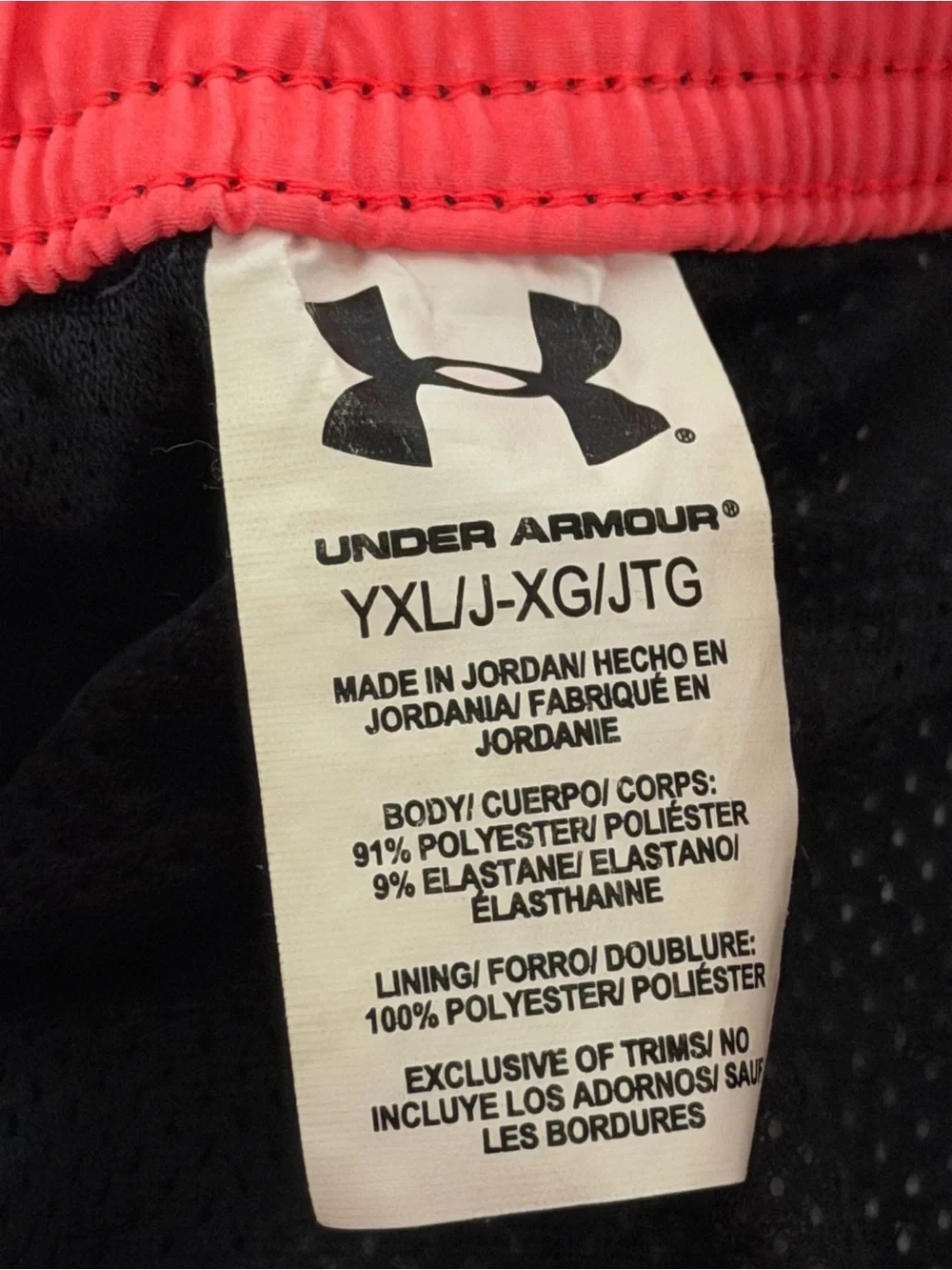 Under Armour Boys Navy & Hot Pink Gradient Stripe Board Shorts